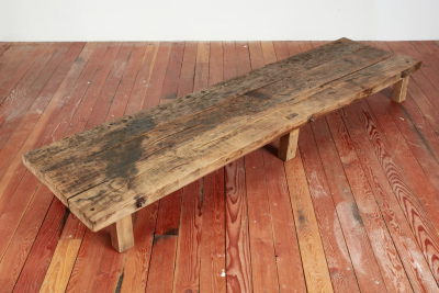 PRIMITIVE WOOD BENCH