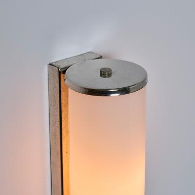 Paavo Tynell 1930s Finnish Cylindrical Glass Plug in Wall Lamp in the Manner of Paavo Tynell