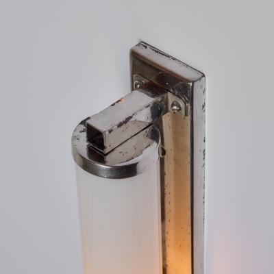 Paavo Tynell 1930s Finnish Cylindrical Glass Plug in Wall Lamp in the Manner of Paavo Tynell