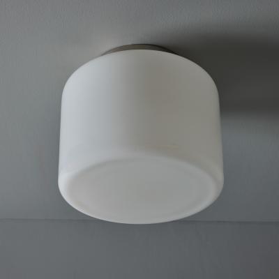 Paavo Tynell 1940s Paavo Tynell Model 2028 Glass Metal Flush Mount for Taito Oy