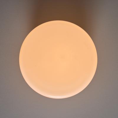 Paavo Tynell 1940s Paavo Tynell Model 2028 Glass Metal Flush Mount for Taito Oy