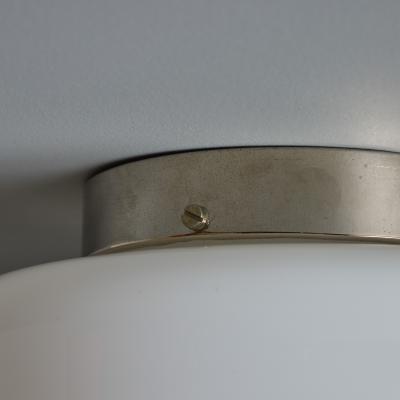 Paavo Tynell 1940s Paavo Tynell Model 2028 Glass Metal Flush Mount for Taito Oy