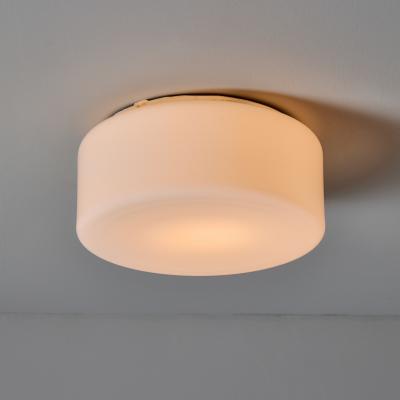 Paavo Tynell 1950s Idman Model 80114 Glass Flush Mount Attributed to Paavo Tynell