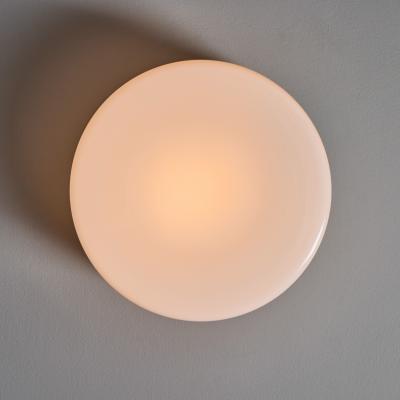 Paavo Tynell 1950s Idman Model 80114 Glass Flush Mount Attributed to Paavo Tynell