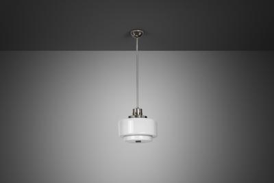 Paavo Tynell 2004 Nickel Plated Pendant Light by Paavo Tynell for Taito Finland 1930s