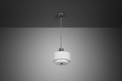 Paavo Tynell 2004 Nickel Plated Pendant Light by Paavo Tynell for Taito Finland 1930s