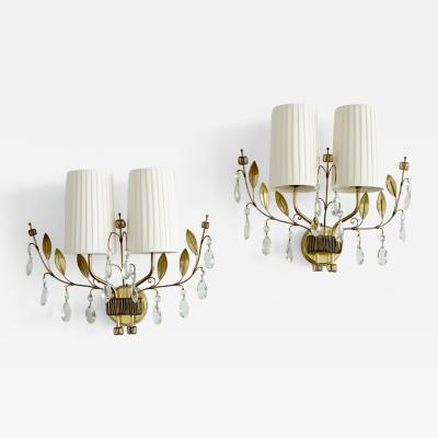 Paavo Tynell A Pair Of Wall Lights by Paavo Tynell Model 9473 