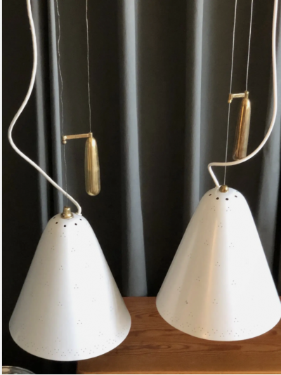 Paavo Tynell A Pair of Pendants by Paavo Tynell