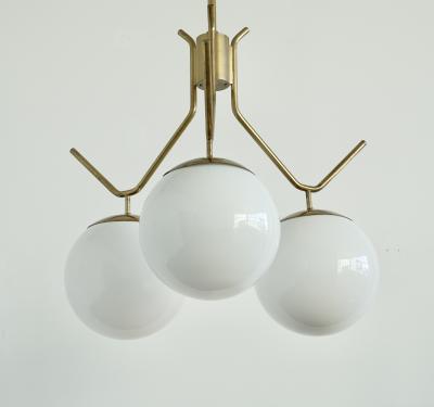 Paavo Tynell A pair of extra large pendants by Paavo Tynell for Idman Oy 