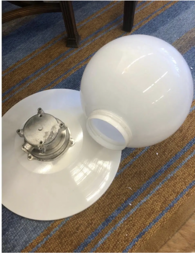 Paavo Tynell A pair of flush mount light by Paavo Tynell for Idman Oy Model H10 100 