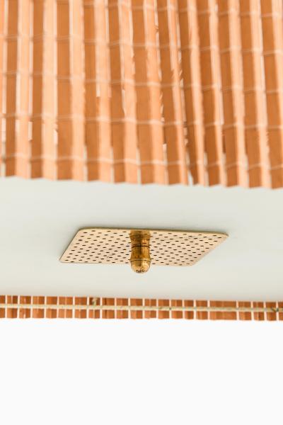 Paavo Tynell Ceiling Lamp in Brass and Glass by Paavo Tynell 1940s