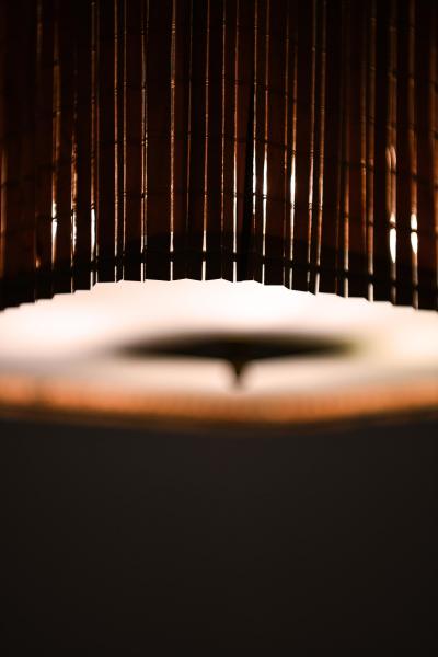 Paavo Tynell Ceiling Lamp in Brass and Glass by Paavo Tynell 1940s