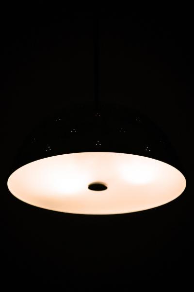 Paavo Tynell Ceiling Lamp in Brass and Glass by Paavo Tynell 1950s