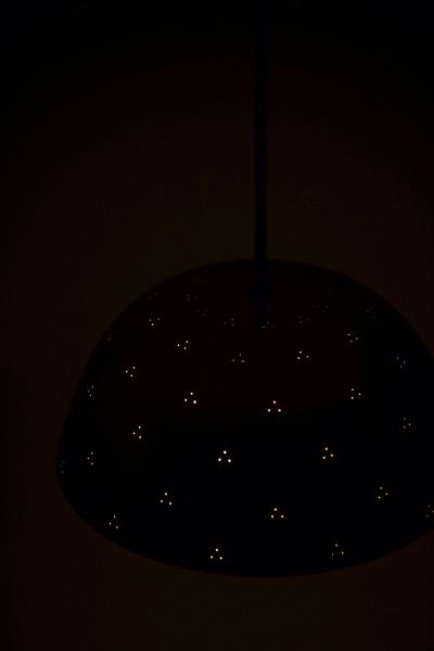 Paavo Tynell Ceiling Lamp in Brass and Glass by Paavo Tynell 1950s