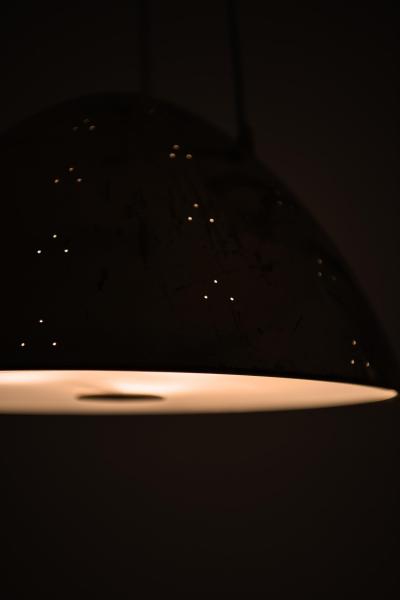 Paavo Tynell Ceiling Lamp with Dome shaped Brass Shade by Paavo Tynell 1952s