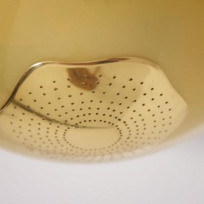 Paavo Tynell Commissioned Paavo Tynell Flush Mount Perforated Brass Glass Taito 1940s