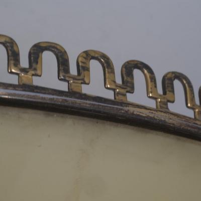 Paavo Tynell Commissioned Paavo Tynell Flush Mount Perforated Brass Glass Taito 1940s
