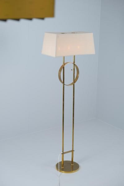 Paavo Tynell Exceptional Commissioned HOK Paavo Tynell Floor Lamp in Brass Taito 1948
