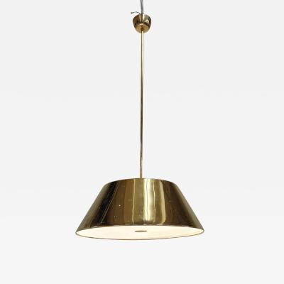 Paavo Tynell Grand Paavo Tynell Perforated Brass Ceiling Pendant Idman 1950s