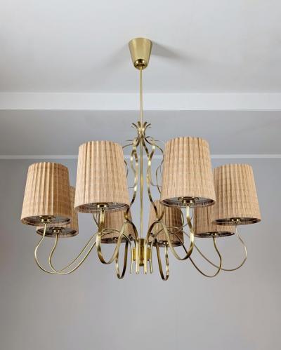 Paavo Tynell Important Paavo Tynell Chandelier for Kuusihokki Restaurant Taito 1940s