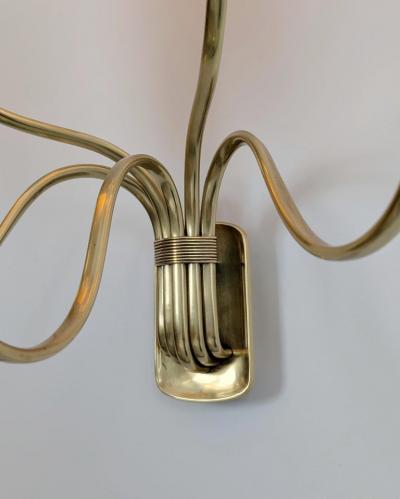 Paavo Tynell Important Pair of Paavo Tynell Wall Lamps for Kuusihokki Restaurant Taito 1940s