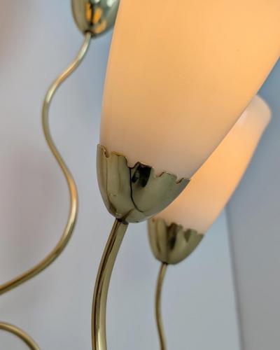 Paavo Tynell Important Pair of Paavo Tynell Wall Lamps for Kuusihokki Restaurant Taito 1940s