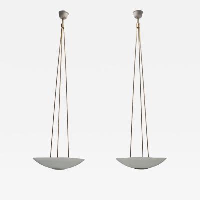 Paavo Tynell Impressive 2m High Paavo Tynell Ceiling Lamps From Arabia Finland Taito 1940s 