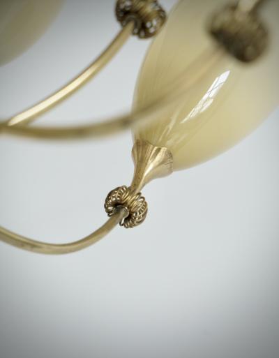 Paavo Tynell Large 12 lights Chandelier by Paavo Tynell for Idman 