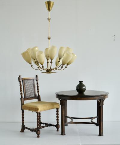 Paavo Tynell Large 12 lights Chandelier by Paavo Tynell for Idman 