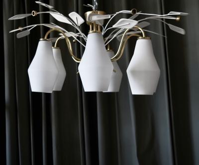 Paavo Tynell Large Chandelier by Paavo Tynell for Idman Oy Model K 1 8