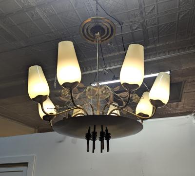 Paavo Tynell Large Paavo Tynell Chandelier Model 9037