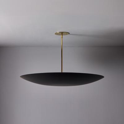 Paavo Tynell Large Raul Reyes Rey 26 Perforated Metal Dome Chandelier in Black