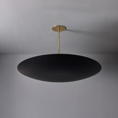 Paavo Tynell Large Raul Reyes Rey 26 Perforated Metal Dome Chandelier in Black