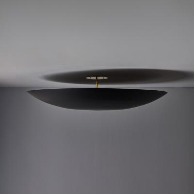 Paavo Tynell Large Raul Reyes Rey 30 Perforated Dome Ceiling Lamp in Black