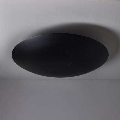 Paavo Tynell Large Raul Reyes Rey 30 Perforated Dome Ceiling Lamp in Black