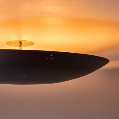 Paavo Tynell Large Raul Reyes Rey 30 Perforated Dome Ceiling Lamp in Black