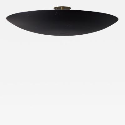 Paavo Tynell Large Raul Reyes Rey 30 Perforated Dome Ceiling Lamp in Black
