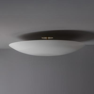 Paavo Tynell Large Raul Reyes Rey 30 Perforated Dome Ceiling Lamp in White