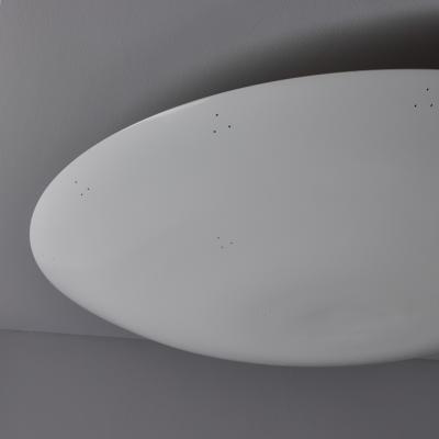 Paavo Tynell Large Raul Reyes Rey 30 Perforated Dome Ceiling Lamp in White