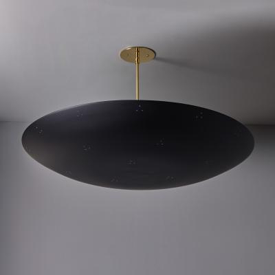 Paavo Tynell Large Raul Reyes Rey 30 Perforated Dome Chandelier in Black