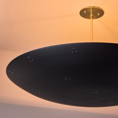 Paavo Tynell Large Raul Reyes Rey 30 Perforated Dome Chandelier in Black