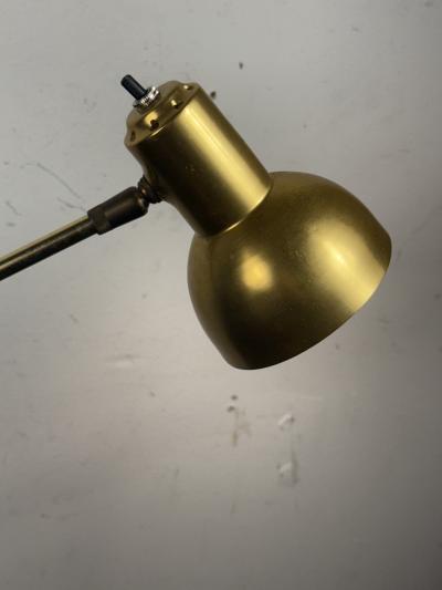Paavo Tynell MID CENTURY ADJUSTABLE HEIGHT GOLDTONE FLOOR LAMPS