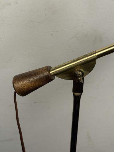 Paavo Tynell MID CENTURY ADJUSTABLE HEIGHT GOLDTONE FLOOR LAMPS