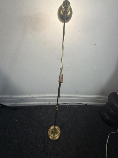 Paavo Tynell MID CENTURY ADJUSTABLE HEIGHT GOLDTONE FLOOR LAMPS