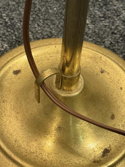 Paavo Tynell MID CENTURY ADJUSTABLE HEIGHT GOLDTONE FLOOR LAMPS