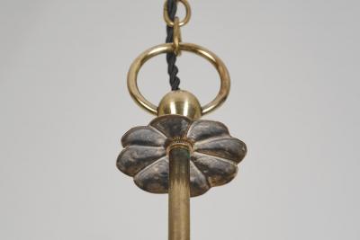 Paavo Tynell Model 1004 Brass Pendant Lamp by Paavo Tynell for Taito Finland 1930s