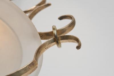 Paavo Tynell Model 1004 Brass Pendant Lamp by Paavo Tynell for Taito Finland 1930s