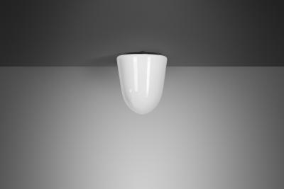 Paavo Tynell Model 80112 Opal Glass Flush Mount by Paavo Tynell for Idman Finland 1930s