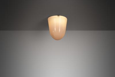 Paavo Tynell Model 80112 Opal Glass Flush Mount by Paavo Tynell for Idman Finland 1930s