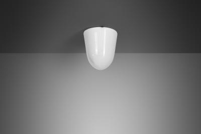 Paavo Tynell Model 80112 Opal Glass Flush Mount by Paavo Tynell for Idman Finland 1930s